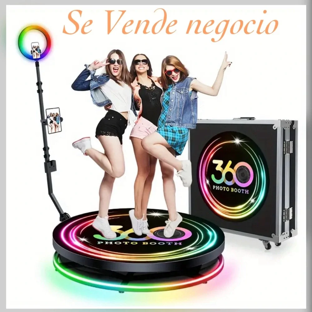360 Photo Booth with LED Lights